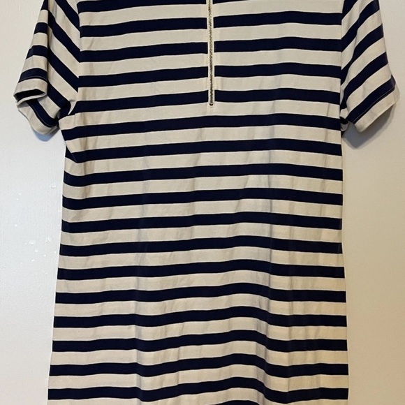 Vineyard Vines Women’s Short Sleeved Navy Striped Dress Medium - Picture 3 of 5